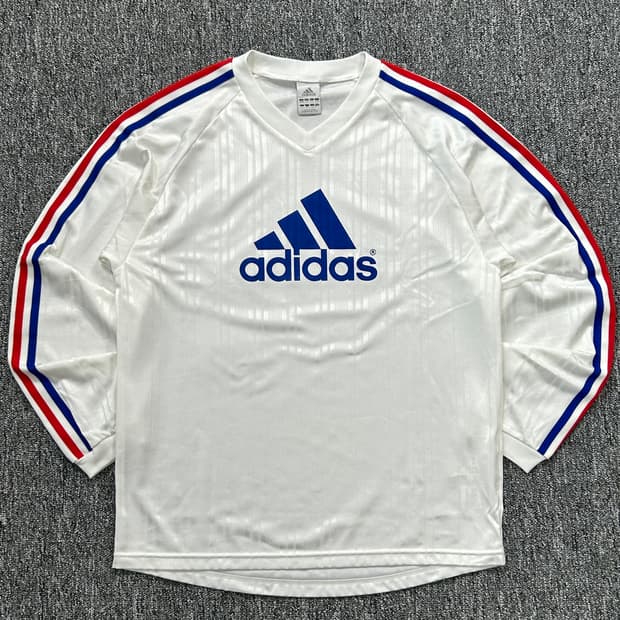 아디다스 90‘s 일본판 빅로고 슬리브 져지 L