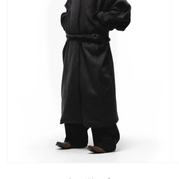 Nofaith Studio Asymmetrical coat grey