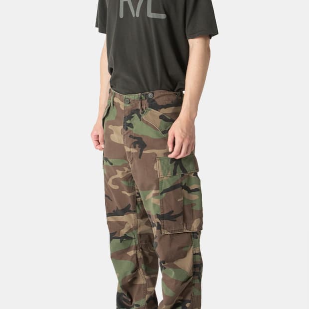 더블알엘 카모 립스탑 카고팬츠 34