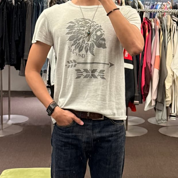 M)Beams T vintage 그래픽 반팔