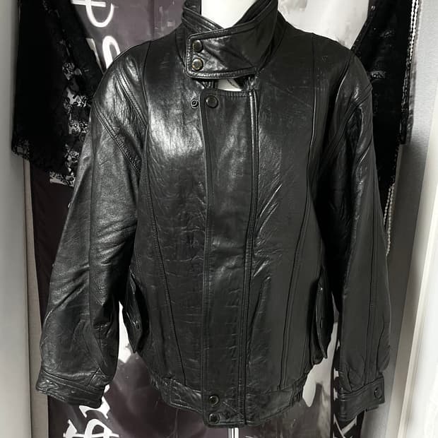 리얼레더봄버자켓 빈티지릭오웬스디올st락시크다크웨어00s고스펑크2010