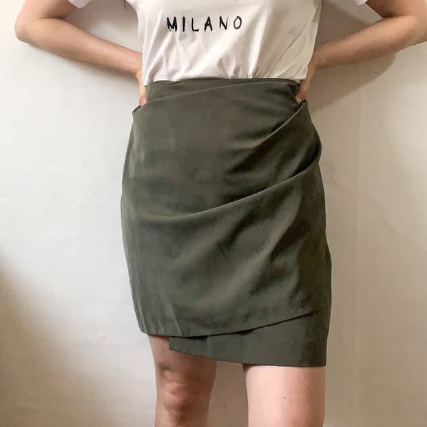 [S] 3.1 필립림 드레이프 랩스커트