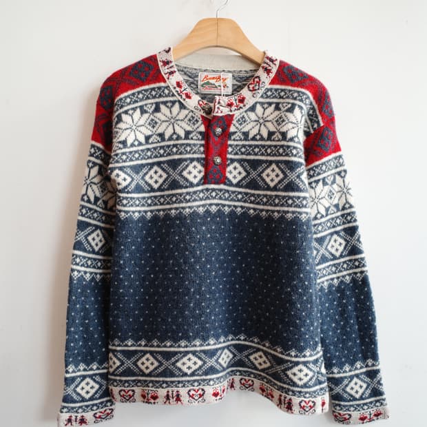 Beams Boy 빔즈보이 에스닉 울 니트 