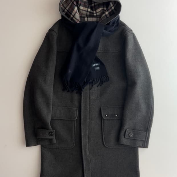 폴로 랄프로렌 차콜 후드 더플 코트 XL