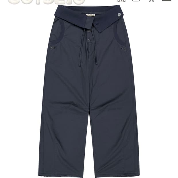 코이세이오 FLOW FOLD PANTS NAVY 2사이즈