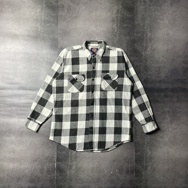 DICKIES 디키즈 체크 플란넬 워크 셔츠 A00852