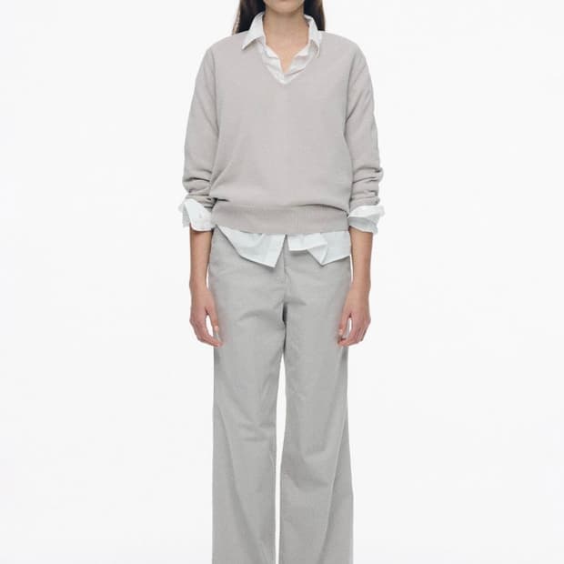 낫띵리튼 ciao v-neck pullover oatmeal 