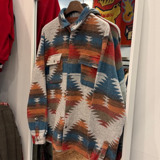 Vtg 빈티지 나바호 울 자켓