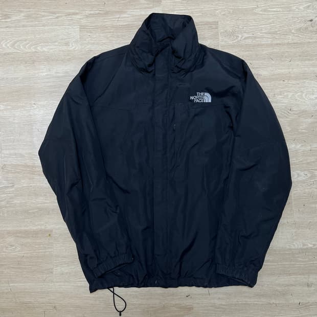 노스페이스 스탠드넥 로고 자수 바람막이 자켓 [블랙] M/95