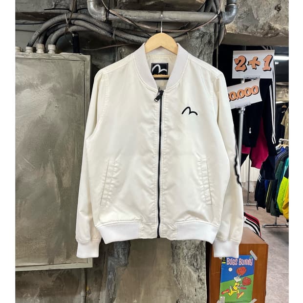 에비수 블루종 자켓 화이트 100(L)  #csz3756