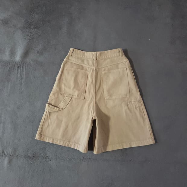 르917 르셉템버 오버다잉 버뮤다 데님 쇼츠 팬츠 베이지 46