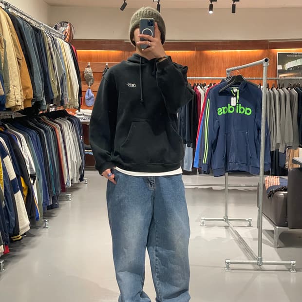 리복 후드 티셔츠  