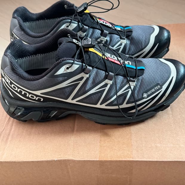 살로몬 xt-6 고어텍스 블랙 에보니
