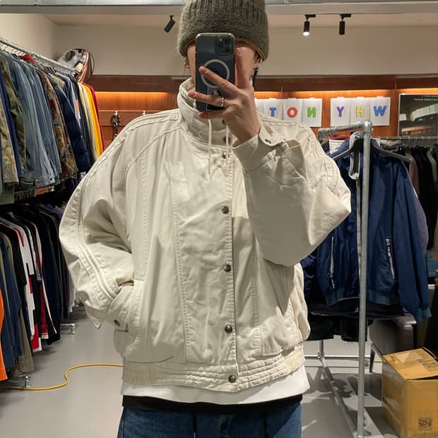 빈티지 크롭 야상 워크 자켓  