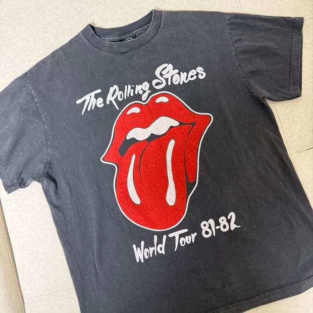 Rolling stones 월드투어 빈티지 반팔
