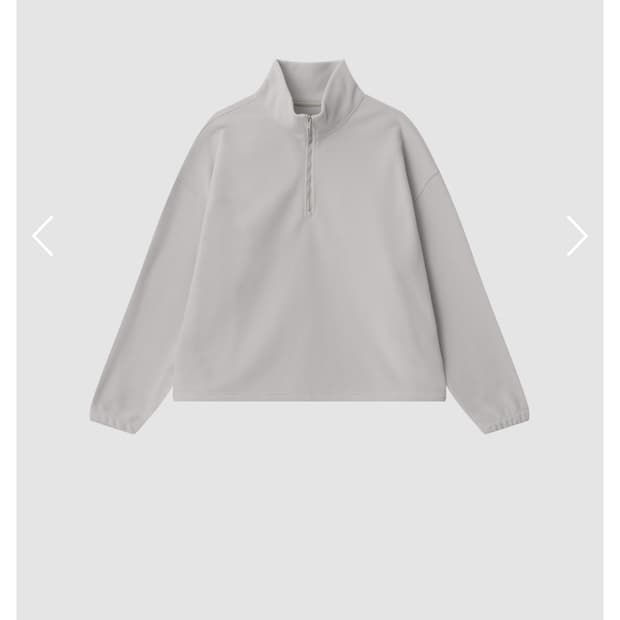 쏘딩키브레드 Cove Gray Fleece Half Zip-Up