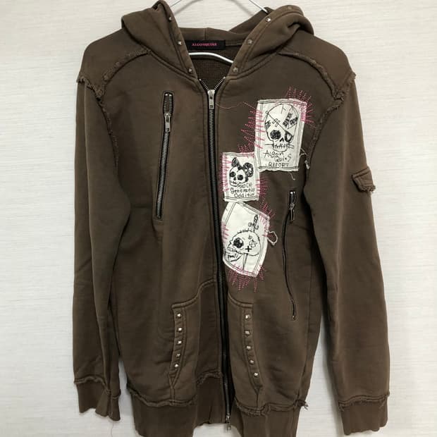 algonquins 알곤퀸즈 리벳 징 투웨이 후드집업