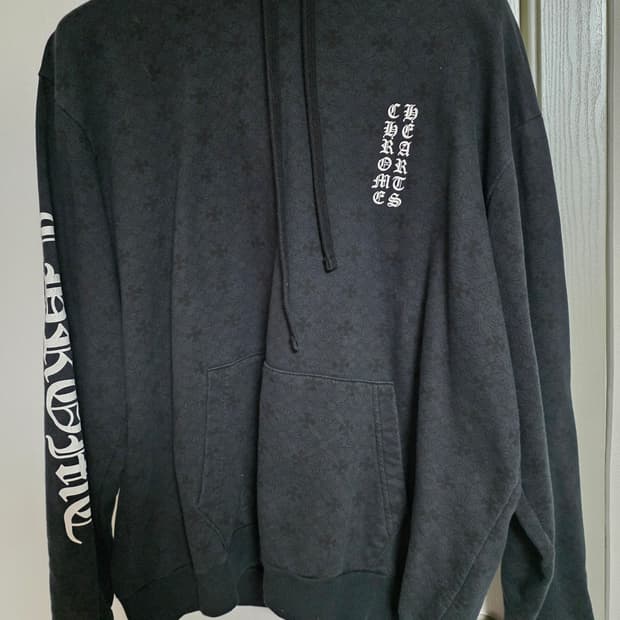 크롬하츠 모노그램 후드티 L