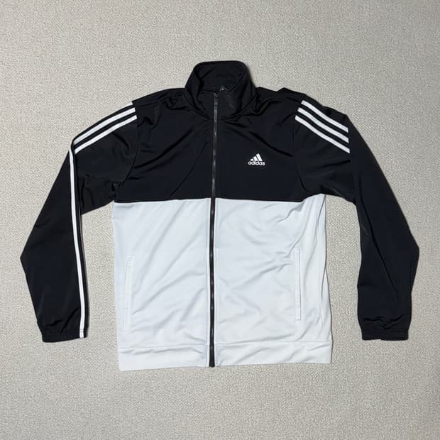 아디다스 L 오레오 블랙 화이트 트랙탑 져지