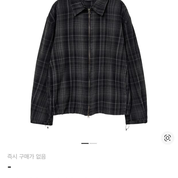 해칭룸 25ss 셔켓 롱 오버 다이드 체크 차콜