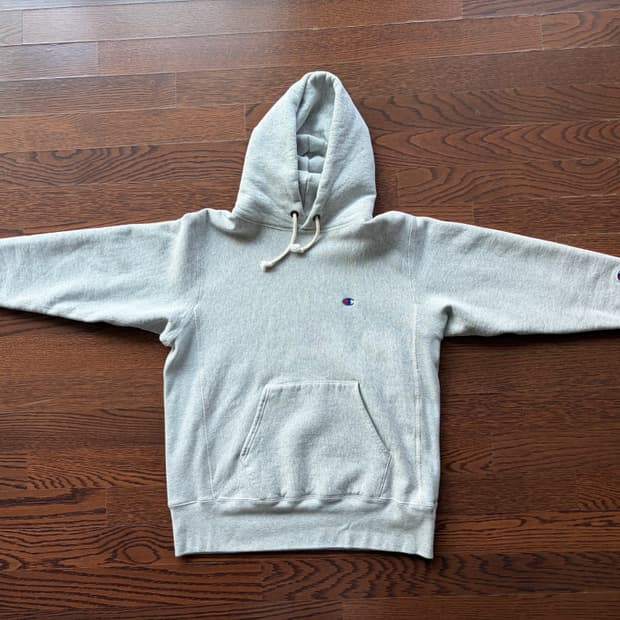 챔피온 리버스위브 후드티 L 그레이