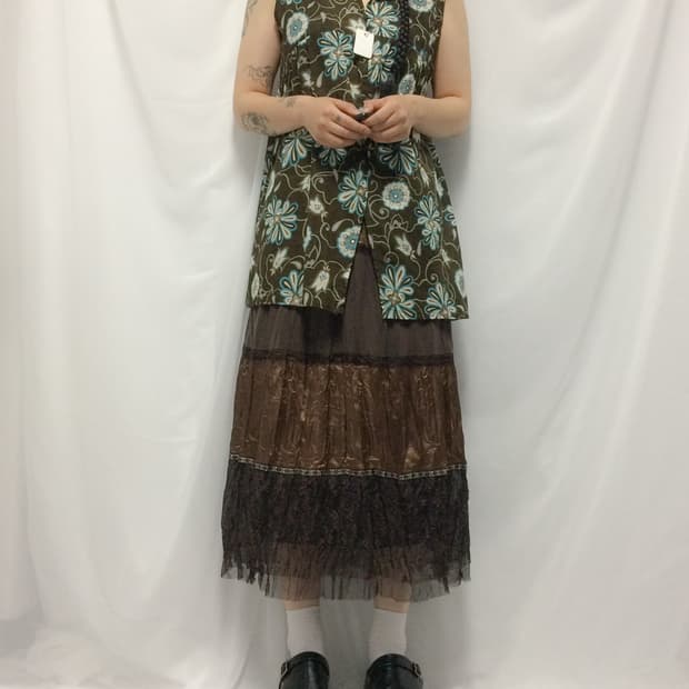 Ethnic mood pattern sleevelss
