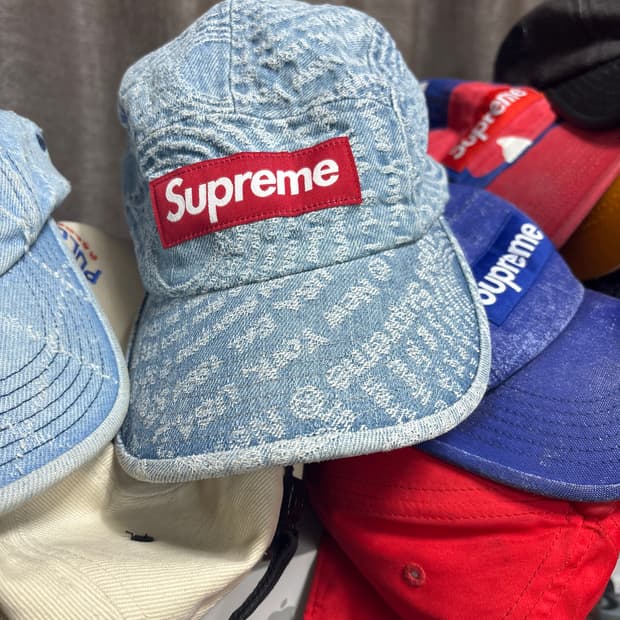 슈프림 캠프캡 연청데님