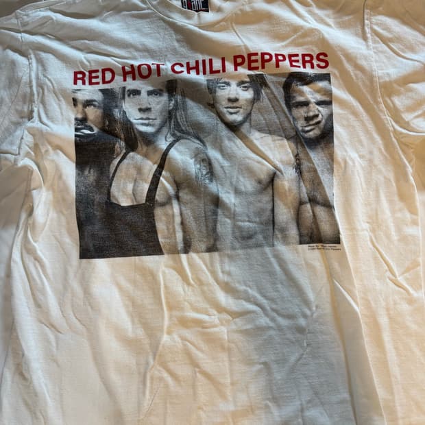 레드핫칠리페퍼스 rhcp 90s 밴드티 리프린트 티셔츠 xl사이즈