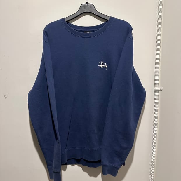 스투시 네이비 맨투맨