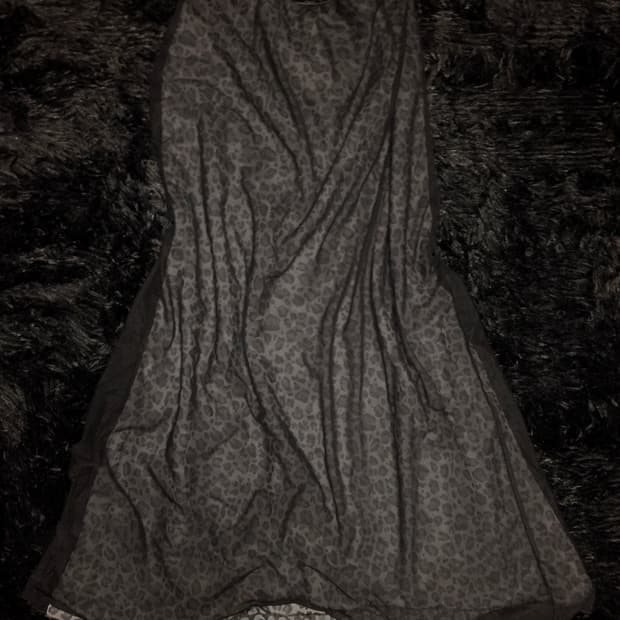 GK layered leopard skirt