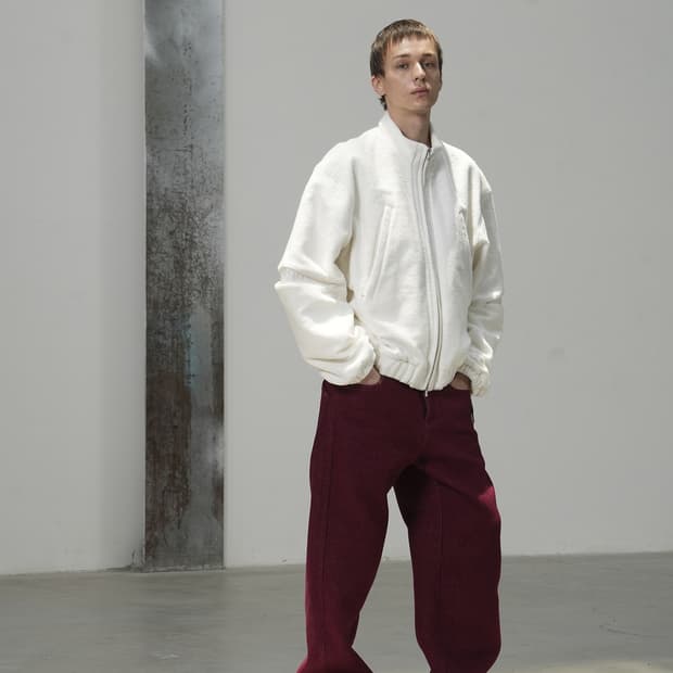 [교환] yiyae 이예 사이드 스트랩 울 팬츠 레드 새상품 M>S