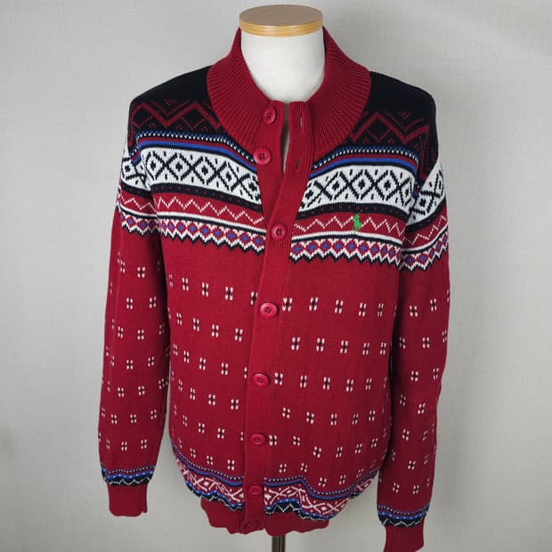 폴로 니트집업 남자95사이즈 