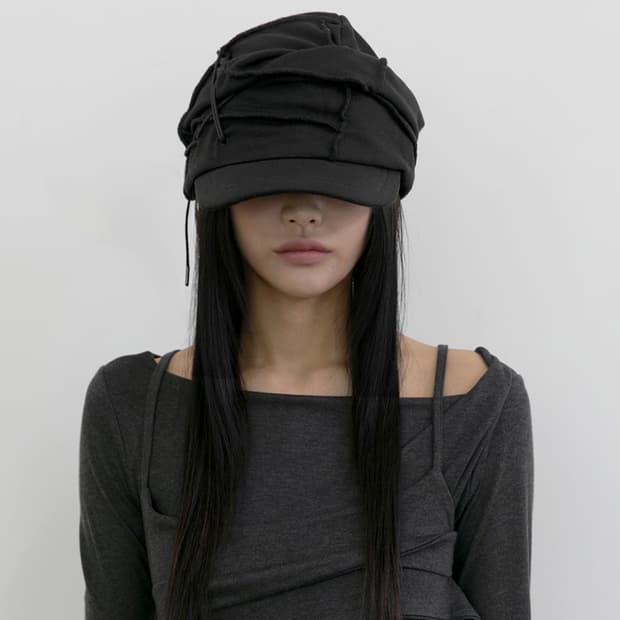 플레어업 마도로스캡 Soi Draped Cap 블랙