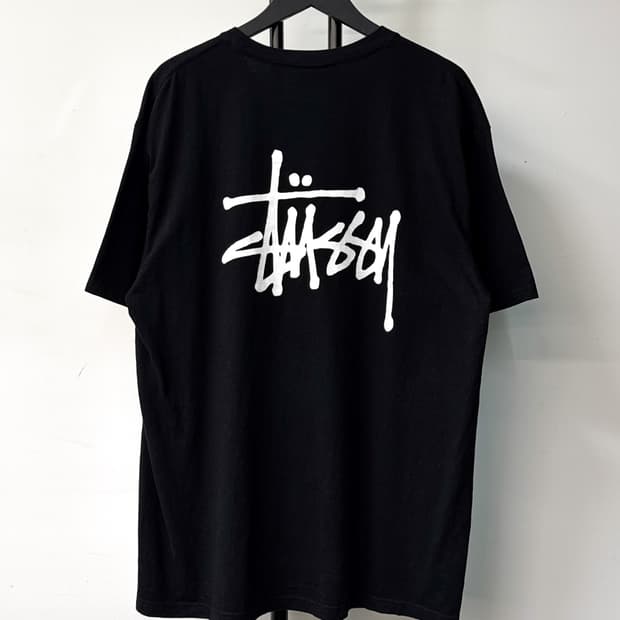 스투시 베이직 스탁 로고 티셔츠
