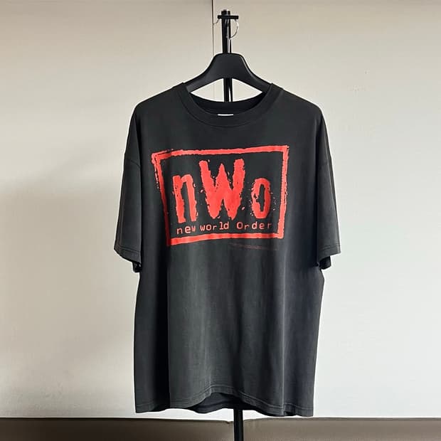 빈티지 NWO 반팔 티셔츠 wwe