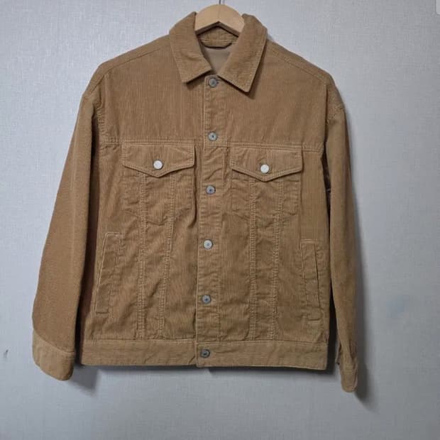 스파오 골덴 코듀로이 자켓 브라운  사이즈 95  남여공용