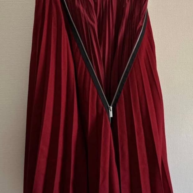 Sacai 사카이 멜튼 플리츠 스커트