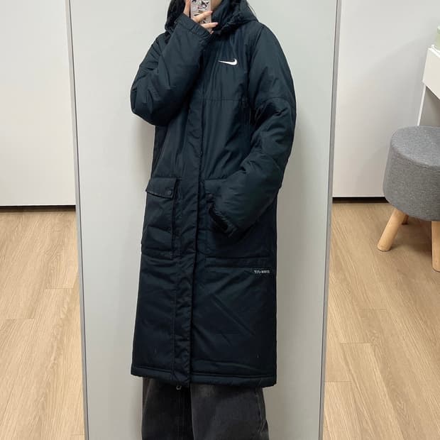 나이키 스톰핏 돕바 블랙 롱패딩