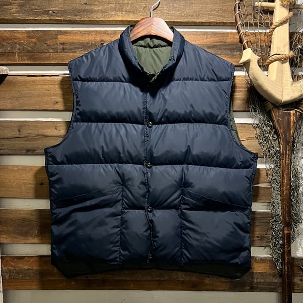 [M]90's Schott USA Made 쇼트 리버시블 다운 베스트