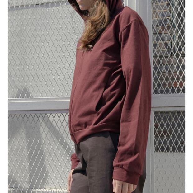 (초판) 머듈 라운지 후드집업 버건디 3