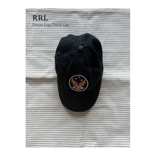 더블알엘 데님 패치 캡
