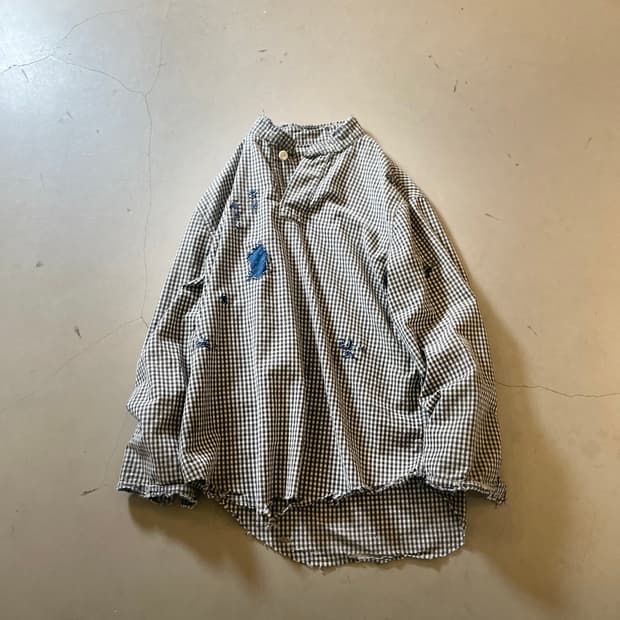 KZ ATELIER Reworked Gingham Check Shirt