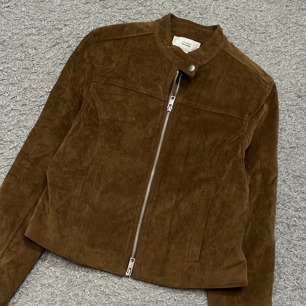 [우먼90] 라퍼지스토어 스웨이드 자켓