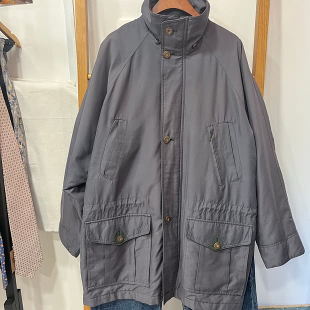 회색 야상 점퍼 포켓 자켓