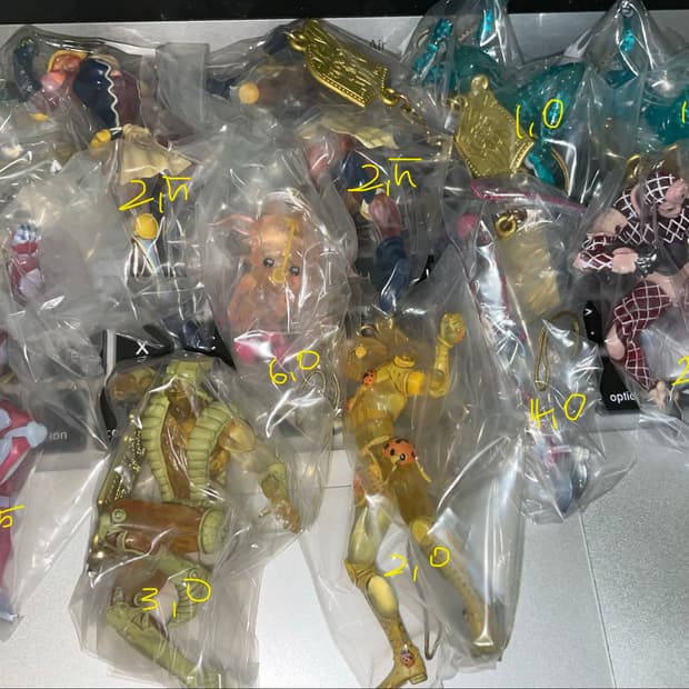 죠죠 스탠드 스트랩 피규어 키링 일괄양도