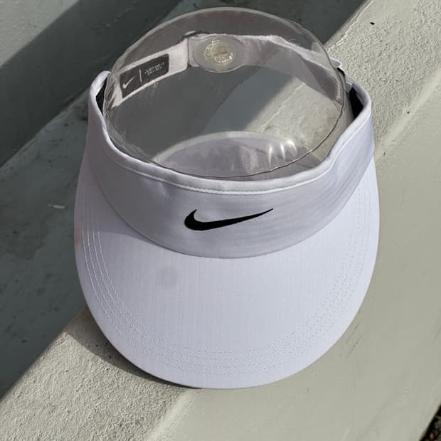 (새상품) [F] 나이키 로고 화이트 썬바이저 썬캡 모자