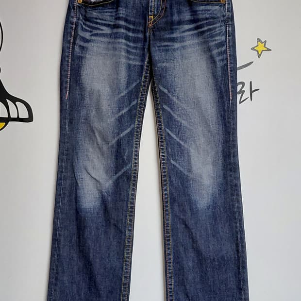 Levi's Japan 903 핑크 하트 스티치 데님 (27)