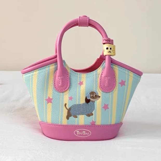 toutou 닥스훈트 자수 미니백