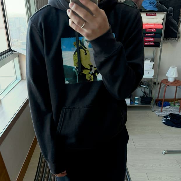 슈프림 노스페이스 설산 후드티