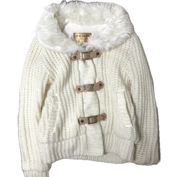 세실맥비 니트 퍼자켓 /스나계달천깔히메갸루걸리양산형로걀